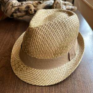 Henschel Hat Company H1H Beige Green Straw Safari Fedora Hat - Size Large